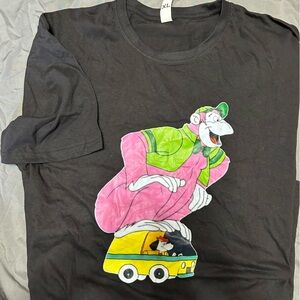 Grape Ape Cartoon Graphic Tee in Black